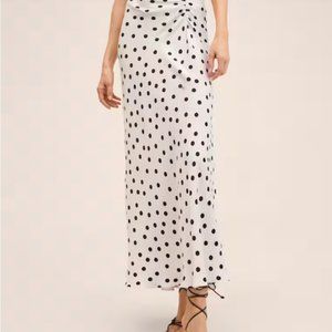 Satin Polka Dot Skirt